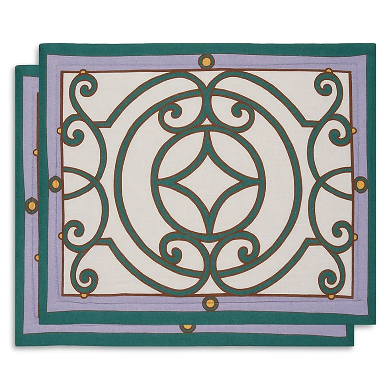 La DoubleJ Cortile Print Tablemats, Set of 2