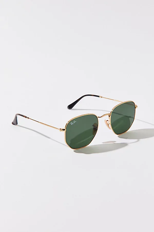 Ray-Ban Hexagonal Flat Lens Sunglasses, Men's at Urban Outfitters