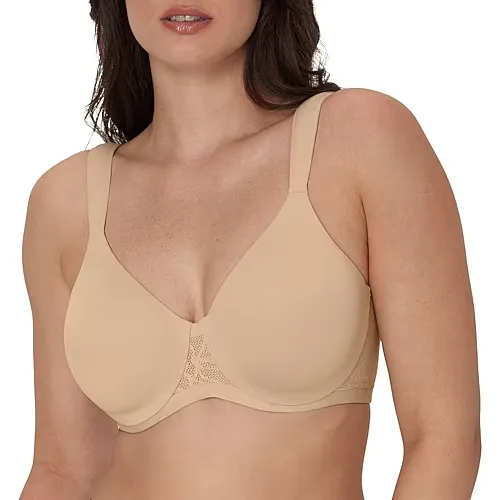 Bali Coolest Smoothing T-Shirt Full Coverage Bra Df4580, Dd, Beige