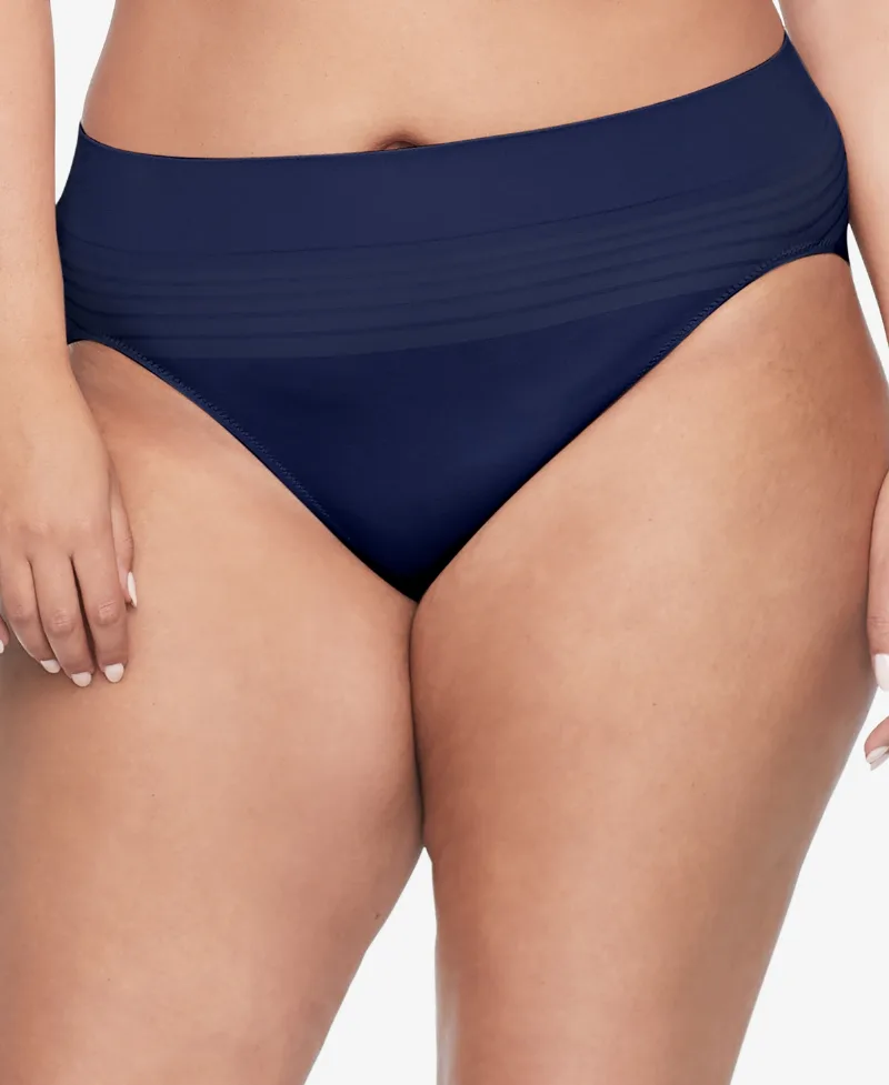 Warners No Pinching, No Problems Dig-Free Comfort Waist Smooth and Seamless Hi-Cut RT5501P - Navy Ink