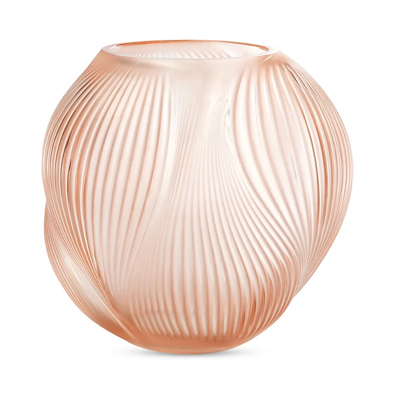 Lalique Alize Vase, Coral