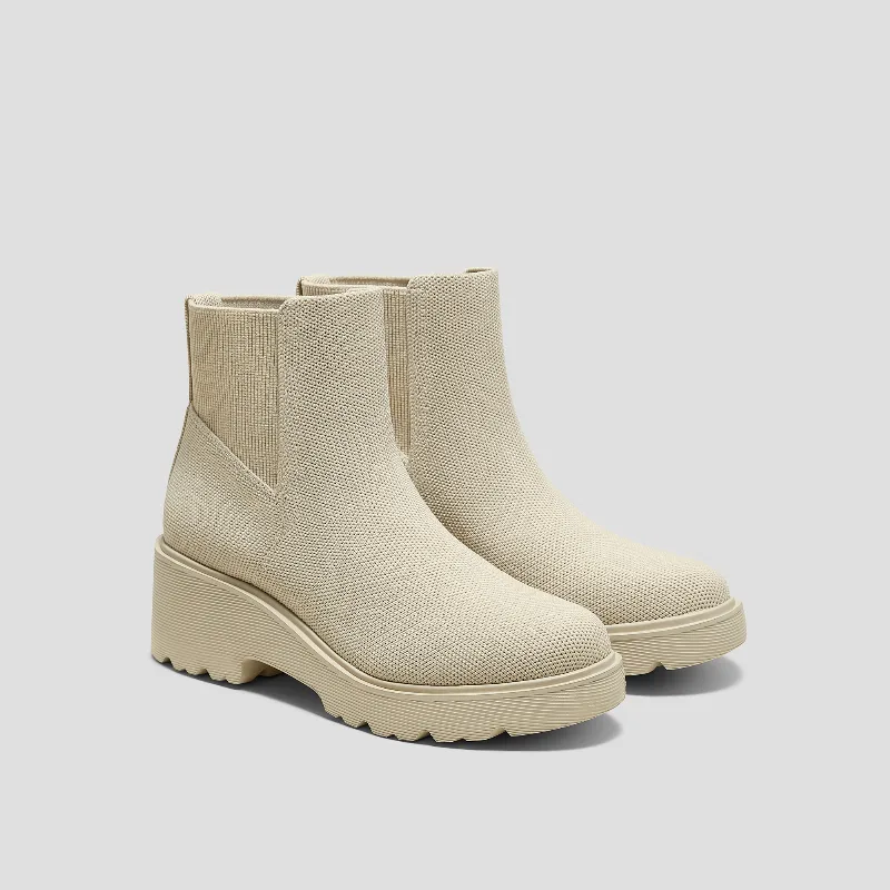 VIVAIA Round-Toe Chunky Platform Travel Boots (Everly)|BEIGE|US 6
