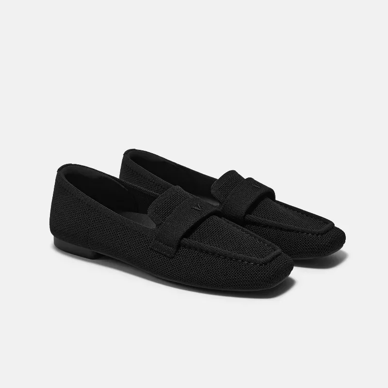 VIVAIA Square-Toe Icon Loafers (Silvie)|BLACK LATTICE|US 6