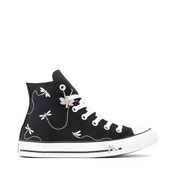 Converse Chuck Taylor All Star Dragonflies High-Top Sneaker - Black / Lavender Latte / White
