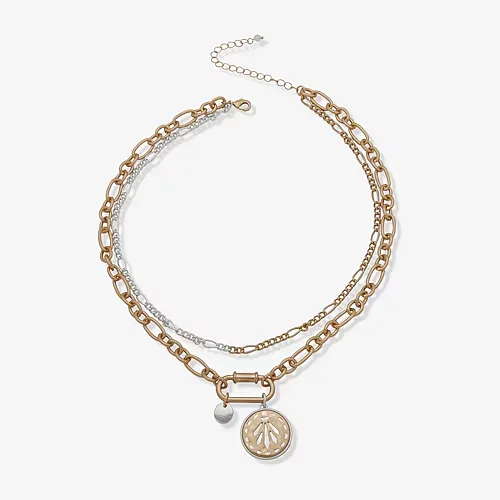 A.N.A Two Tone Womens 16 Inch Strand Necklace, One Size, Multiple Colors