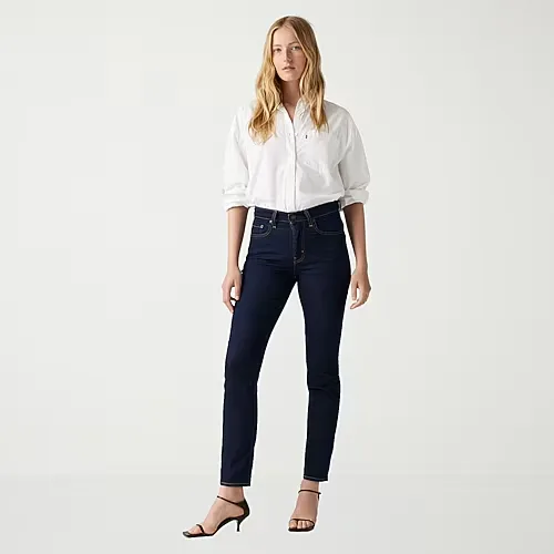 Levi's Womens 724 High Rise Straight Jeans, 26, Blue