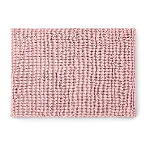 Home Expressions Melange Noodle Memory Foam Bath Rug, One Size, Pink