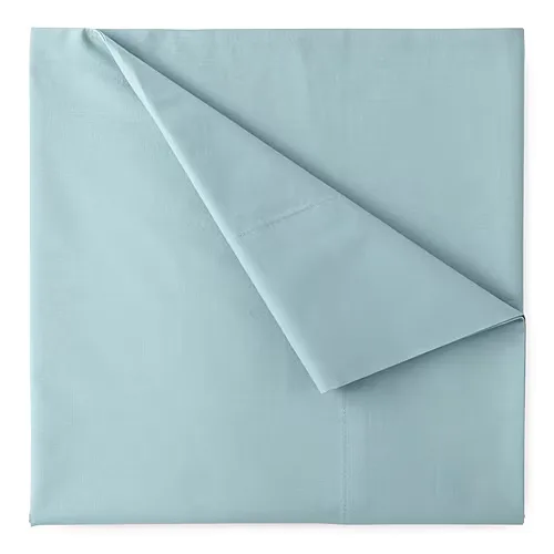 Home Expressions Cool and Crisp Cotton Percale Sheet Set, One Size, Blue