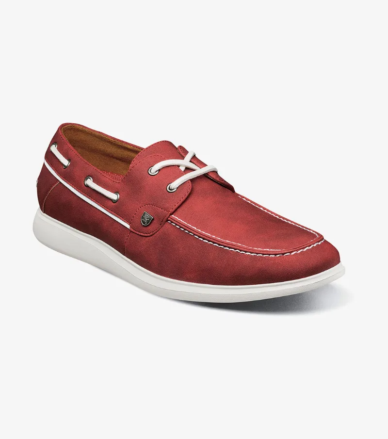 Stacy Adams Shoes Reid Moc Toe Lace Up Red Size 7
