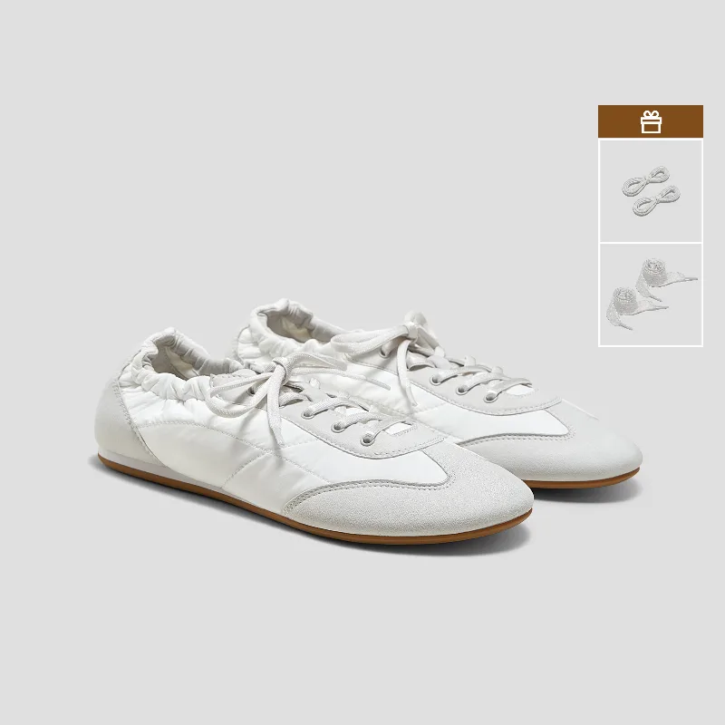 VIVAIA Jogger Re-Nylon Sneakerina (Yancy)|WHITE SMOKEY GREY|US 5