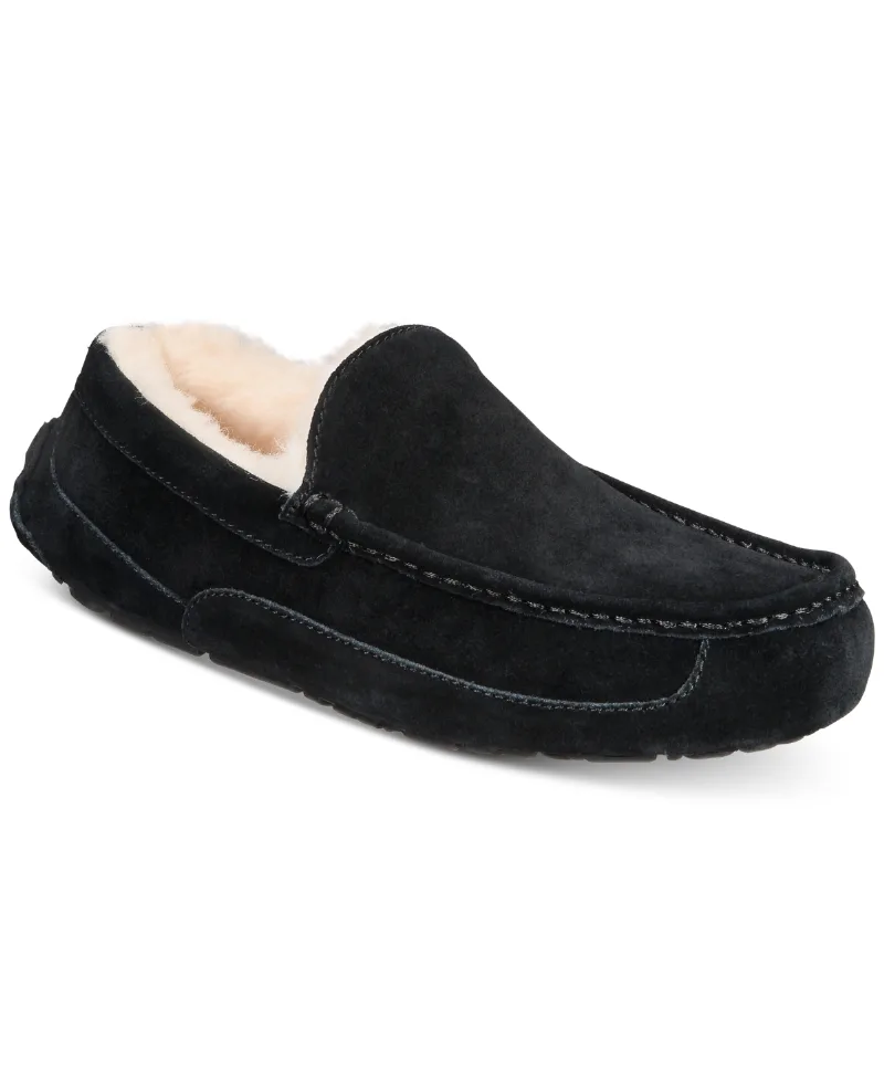 Ugg Men's Ascot Moccasin Slippers - Black