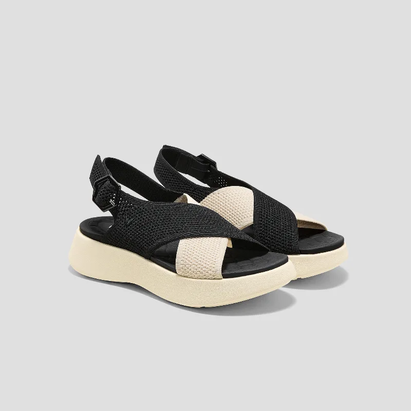 VIVAIA AdaptAll™ Walker Sandals (Kara)|BLACK IVORY|5.5-6
