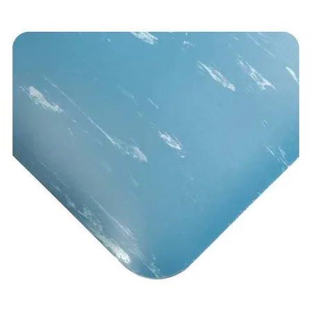 Antifatigue Mat, 13 ft. L x 4 ft. W, 1/2" Thickness, Marble, Blue