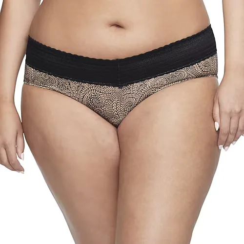 Warners No Pinching, No Problems Hipster with Lace - 5609J, Large, Beige