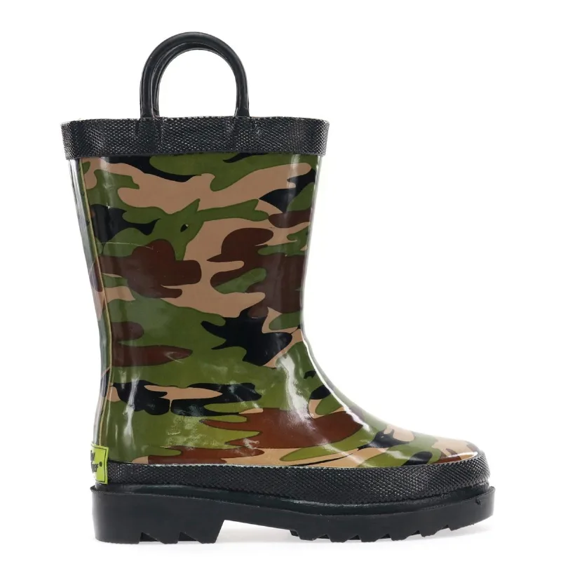 Toddler Little Boy's and Big Boy's Camo Rain Boot - Open Miscellaneous