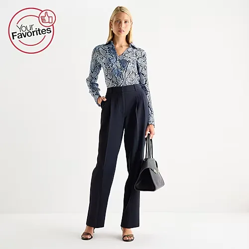 Worthington Womens Everyday Pant, 2, Blue