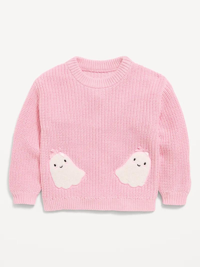 Long-Sleeve Graphic Sweater for Toddler Girls