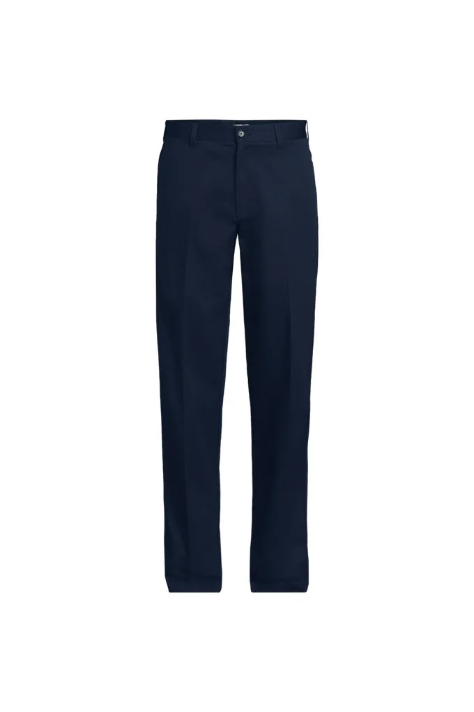 Men's Blend Plain Front Chino Pants - Lands' End - Blue - 35