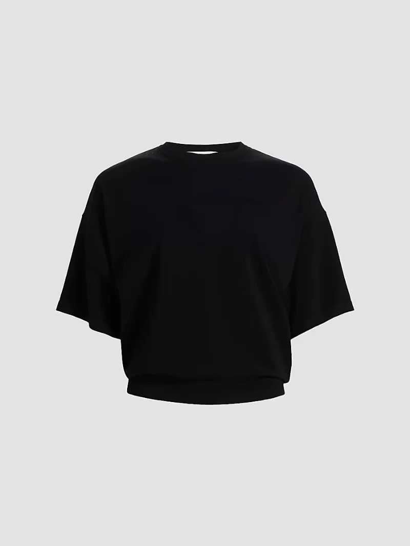 Michael Kors Collection Women's Shaun T-Shirt - Black - Size Large