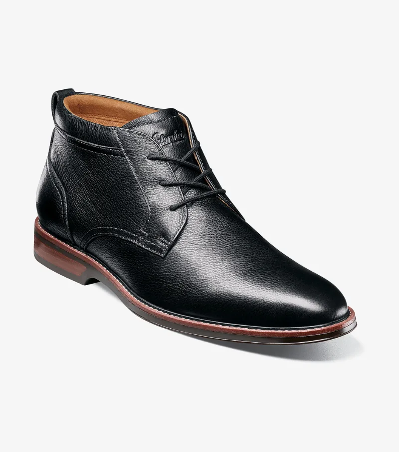Florsheim Shoes Traveler Plain Toe Chukka Boot Black Size 7