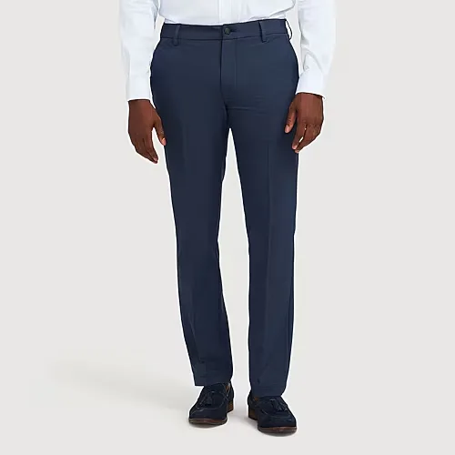 IZOD Traveler Mens Straight Fit Flat Front Pant, 32 32, Blue