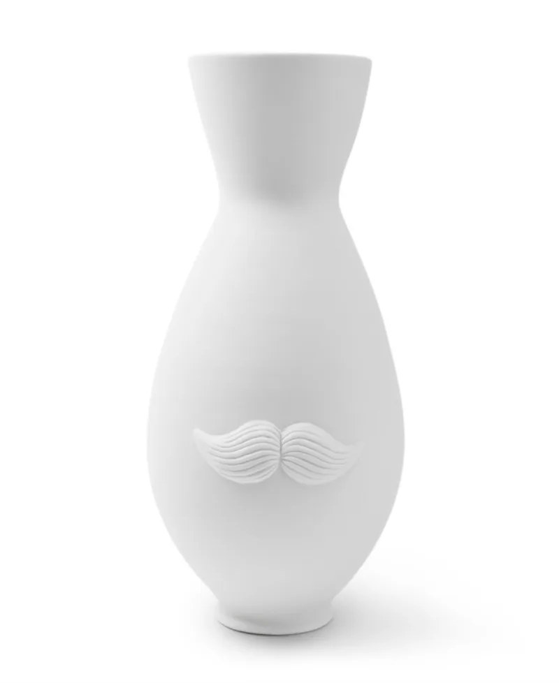 Jonathan Adler Mr. & Mrs. 40 oz. Muse Reversible Vase - White