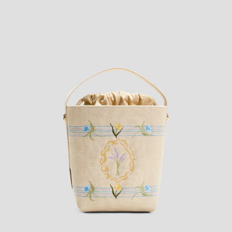 VIVAIA The Bucket Tote (Farreh)|CREAM IVORY-FRENCH FLORAL|ONE-SIZE