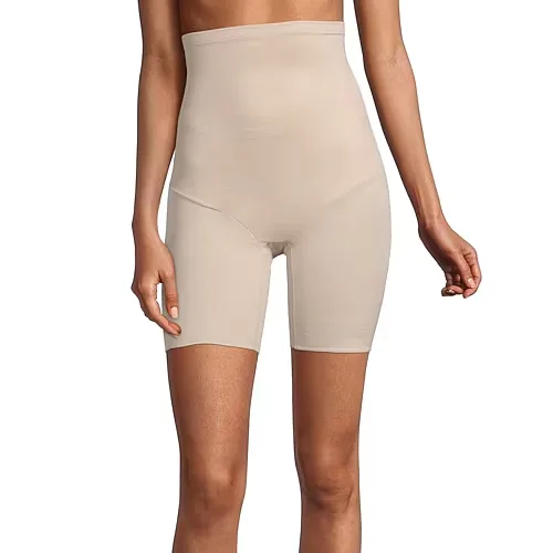 Underscore Tummy Tux High Waist Long Leg Thigh Slimmers, Medium, Beige