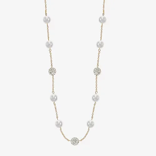 Monet Jewelry Simulated Pearl Collar Necklace, One Size, White