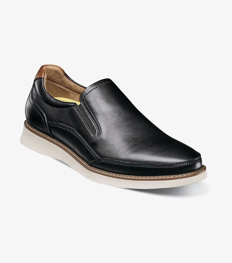 Florsheim Shoes Launch Moc Toe Slip On Black Multi Size 7.5