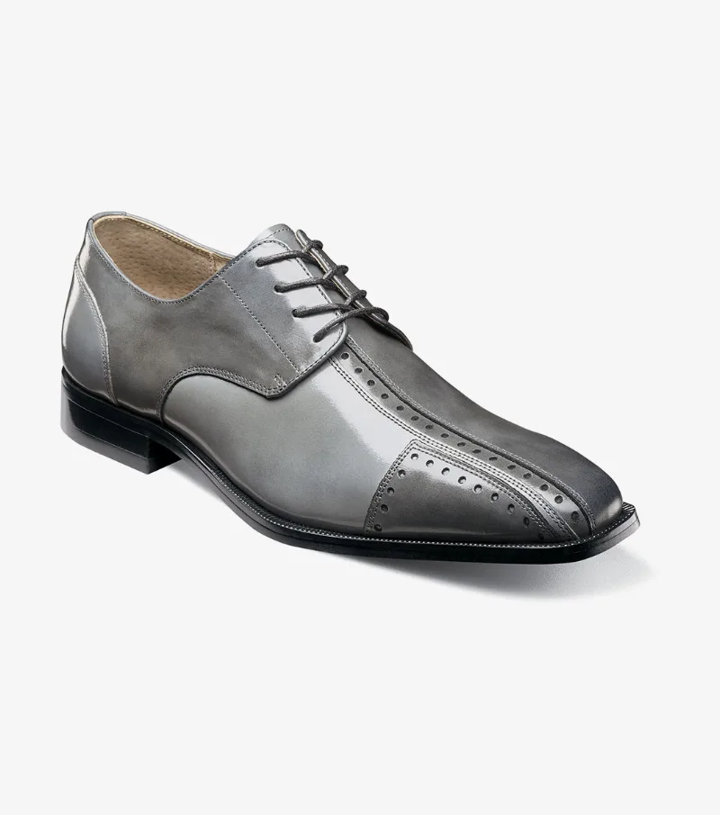 Stacy Adams Shoes Palmento Modified Cap Toe Oxford Gray Multi Size 9.5