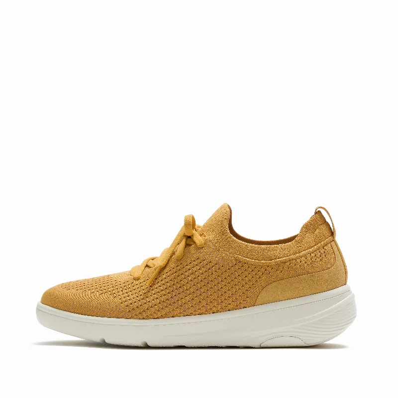 SUPER-Q Knit Slip-On Laced Sneakers