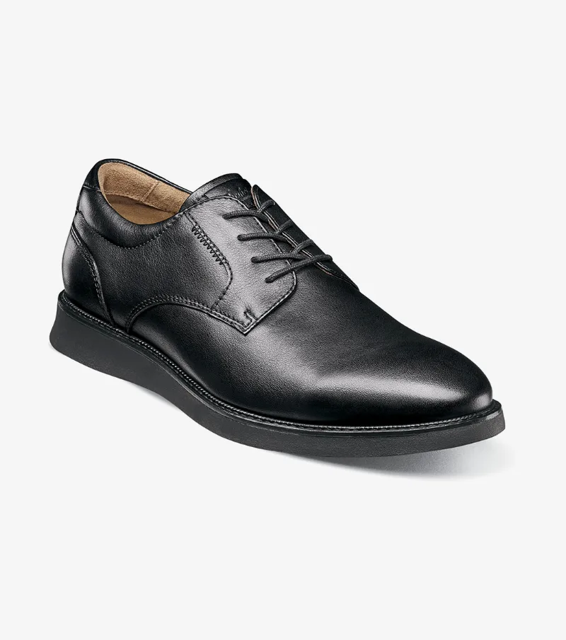 Florsheim Shoes Launch Plain Toe Oxford Black Size 8