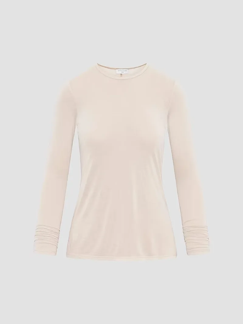 Artemis Diciero Women's Dasha Long-Sleeve Top - Bone - Size Small