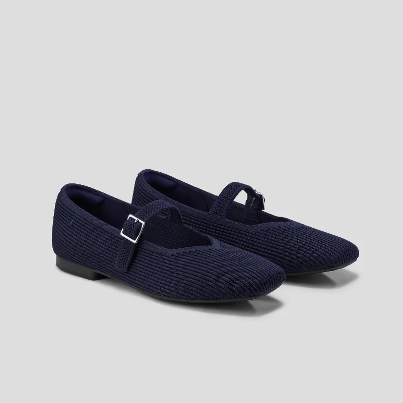 VIVAIA Square-Toe Mary Janes (Margot Mary Jane)|NAVY|7-7.5