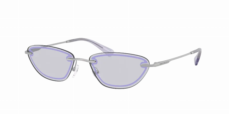 EMPORIO ARMANI Woman Sunglasses EA2158  -  Frame color: Matte Silver, Lens color: Lillac