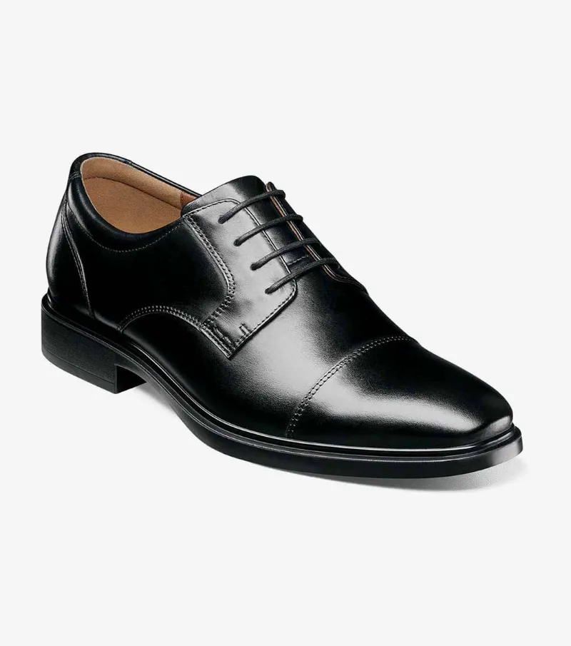 Florsheim Shoes Forecast Waterproof Cap Toe Oxford Black Size 10