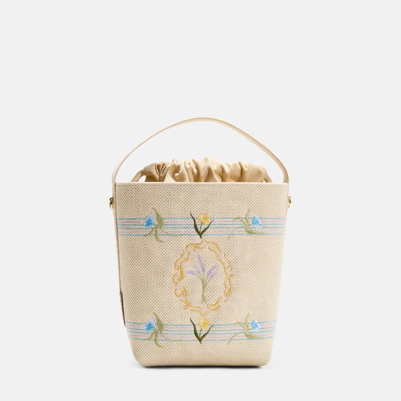 VIVAIA The Bucket Tote (Farreh)|CREAM IVORY-FRENCH FLORAL|ONE-SIZE