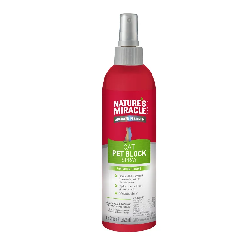 Nature's Miracle Advanced Platinum Cat Pet Block Spray, 8 Fl oz, Size: oz | PetSmart