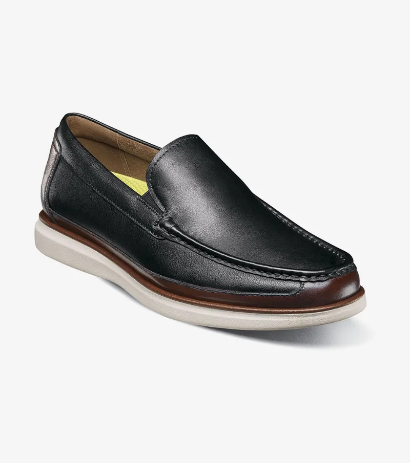 Florsheim Shoes Tropics Moc Toe Venetian Slip On Black Multi Size 8.5