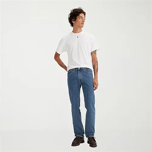 Leviâs Men's 505 Straight Regular Fit Jeans, 40 32, Blue