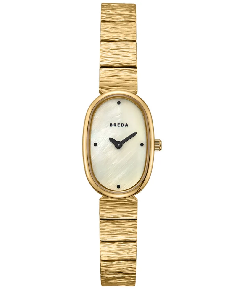 Breda Women's 'Jane Revival' Gold Stainless Steel Bracelet Watch, 18mm - DeepGold/Champagne