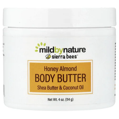 Mild By Nature, Sierra Bees™, Honey Almond Body Butter, 4 oz (114 g)