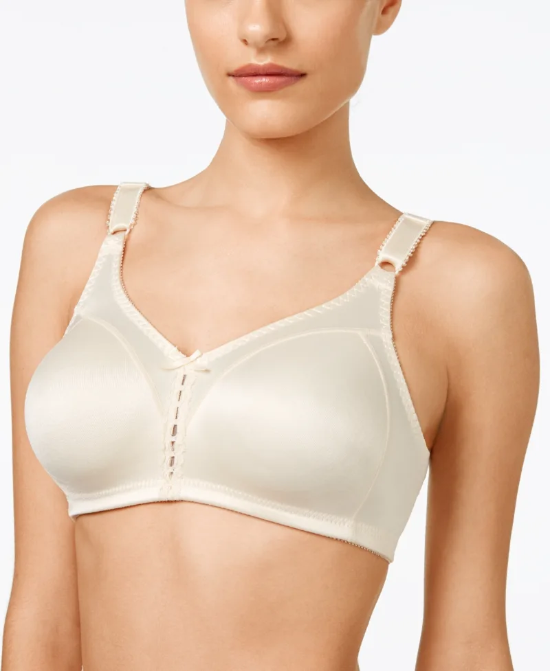 Bali Double Support Tailored Wireless Lace Up Front Bra 3820 - Light Beige (Nude 5)
