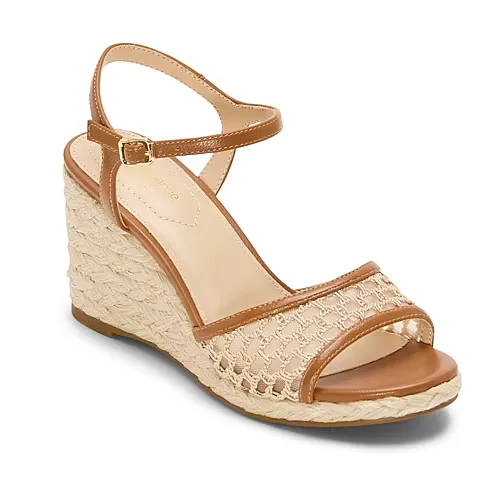 Liz Claiborne Womens Respa Wedge Sandals, 10 Medium, White