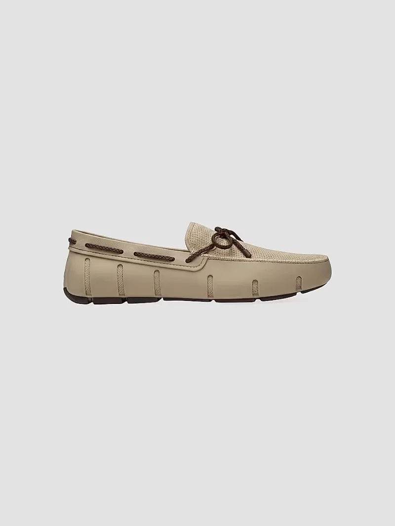 Swims Men's Braided Lace Loafers - Warm Sand - Size 9