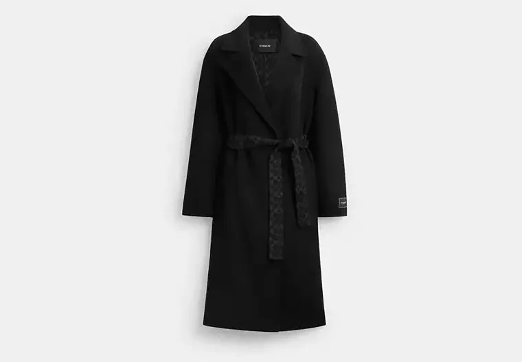 Belted Wool Long Coat
