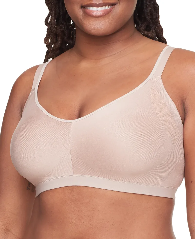 Warners Easy Does It Underarm-Smoothing with Seamless Stretch Wireless Lightly Lined Comfort Bra RM3911A - Toasted Almond