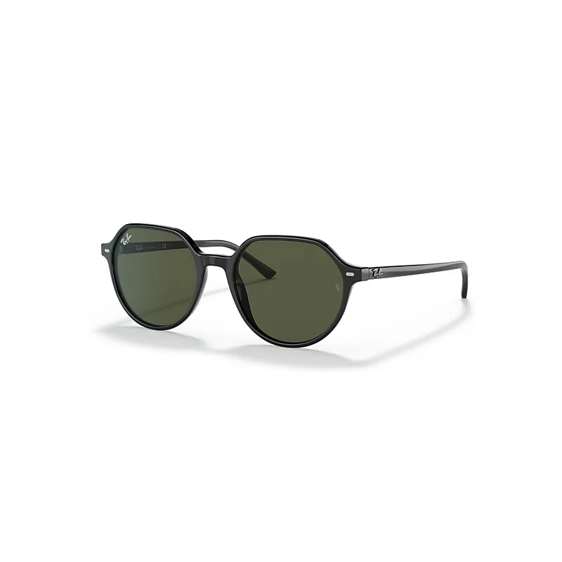 Ray-Ban Thalia Sunglasses Black Frame Green Lenses 51-18