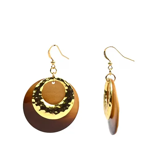 Mixit Womens Drop Earrings, One Size, Brown